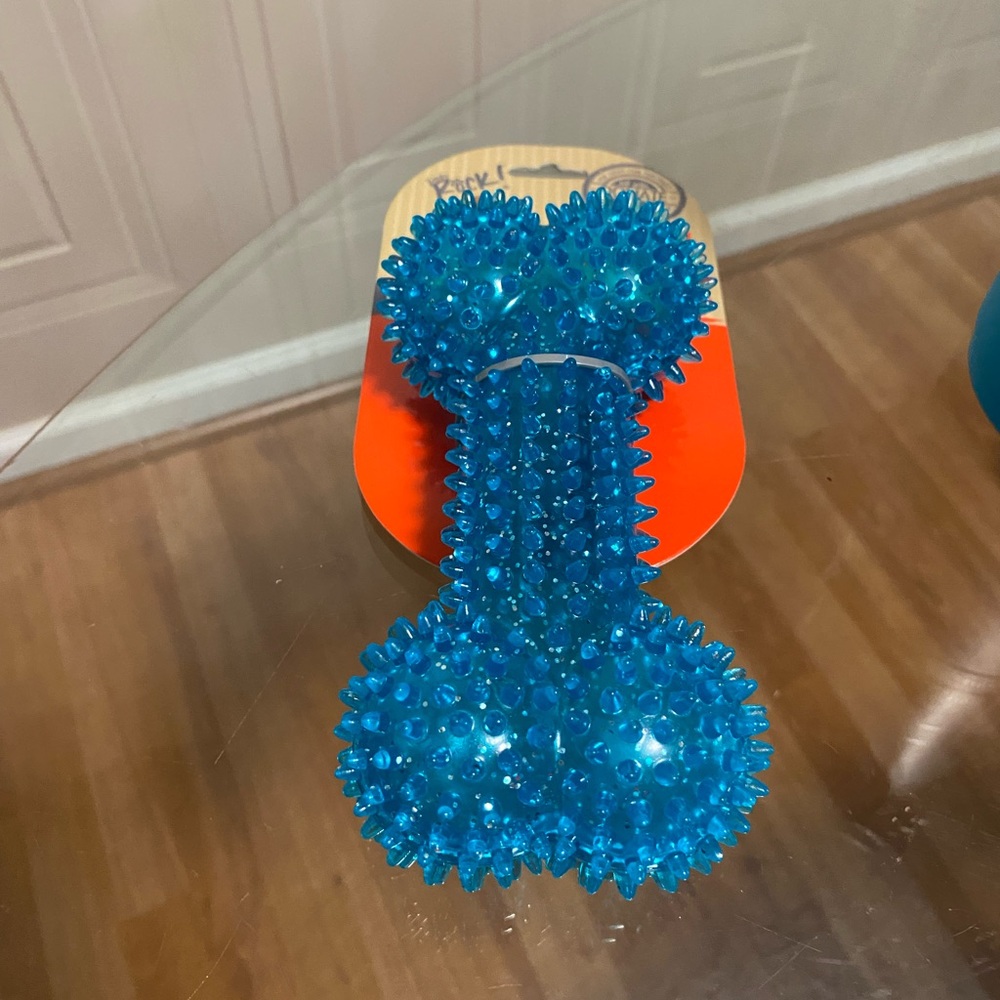 - - Brand New Dog Plastic Bone With Squeaker